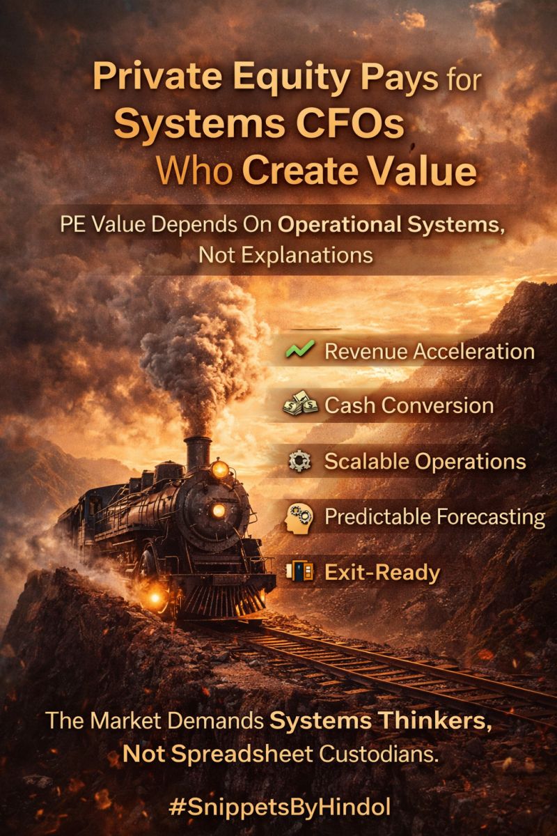 Private Equity Doesn’t Pay for CFOs — It Pays for Systems That Create Value