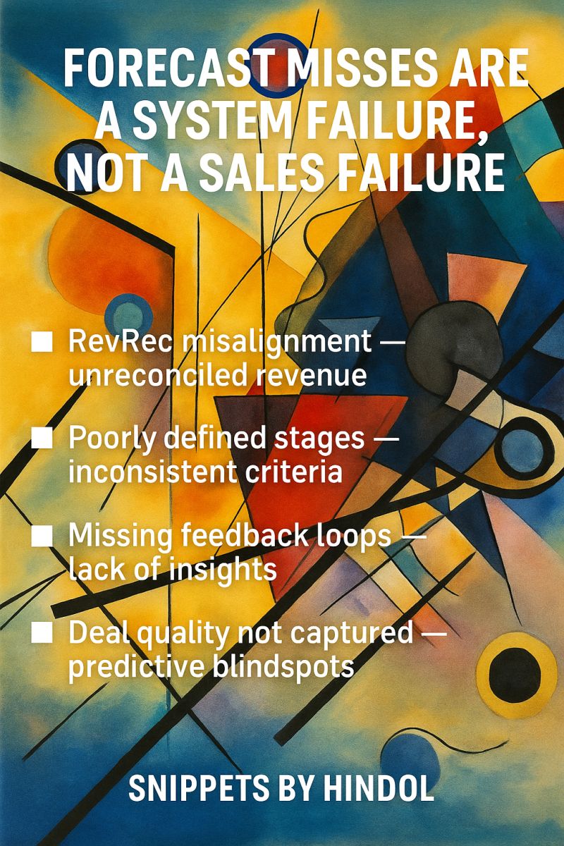 Forecast Misses Are a System Failure—Not a Sales Failure
