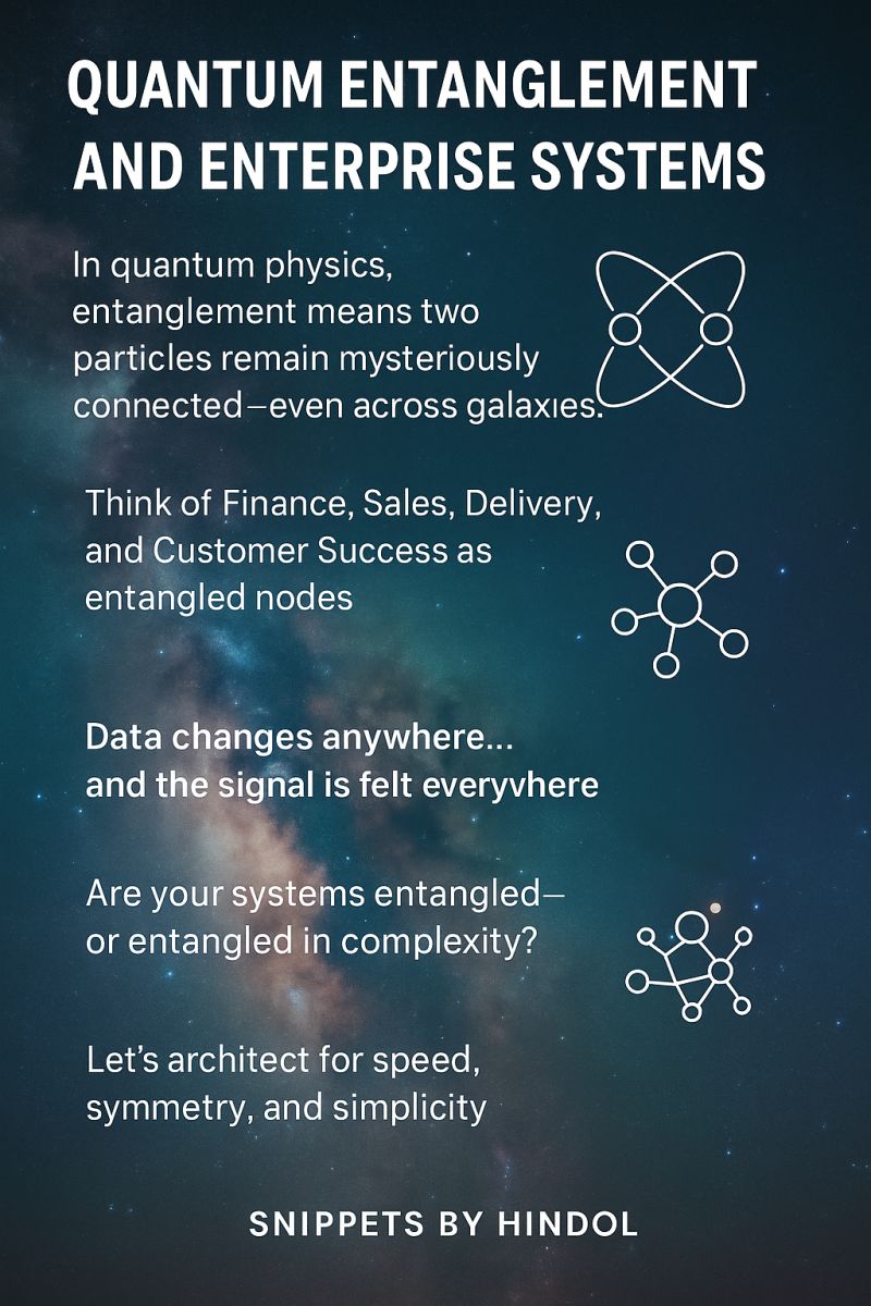 Quantum Entanglement + Enterprise Systems? Absolutely