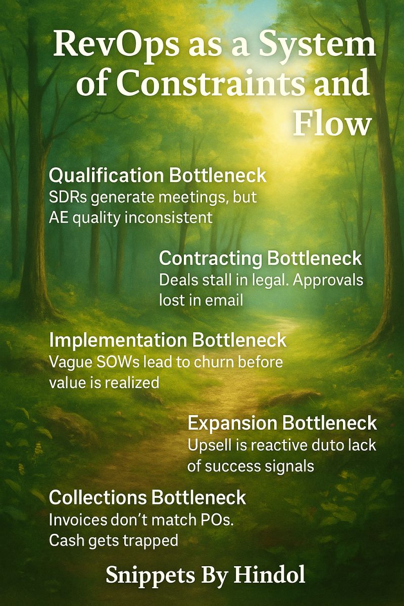 RevOps as a System of Constraints and Flow—Not Just Dashboard