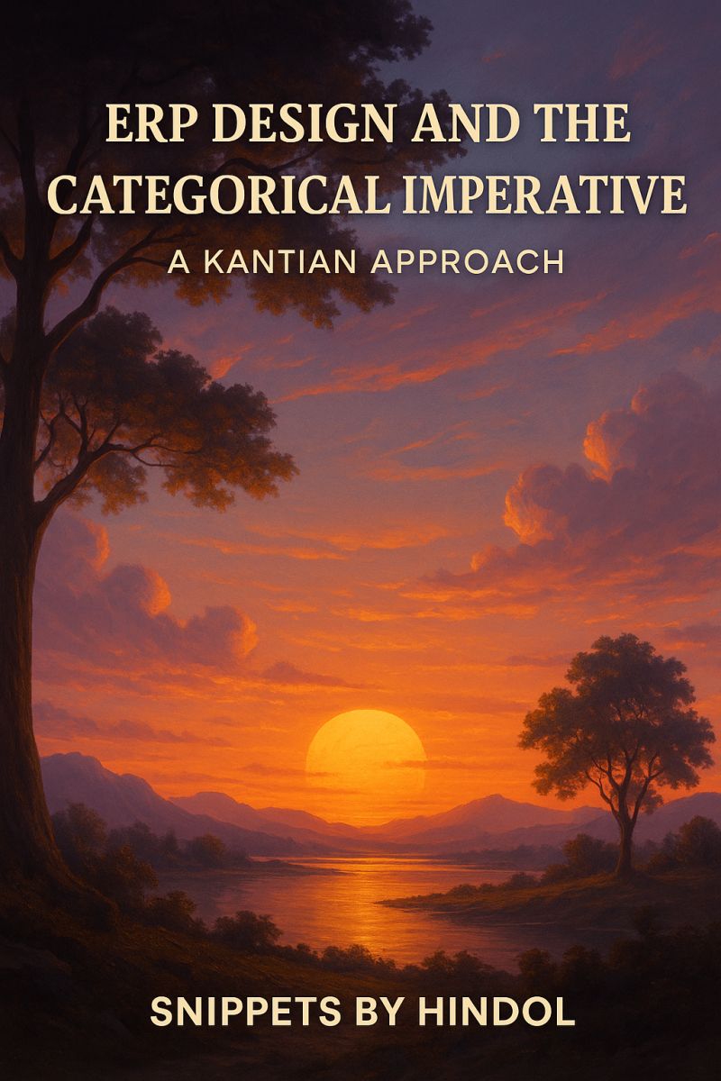 What Would ERP Look Like if It Followed Kant’s Categorical Imperative?